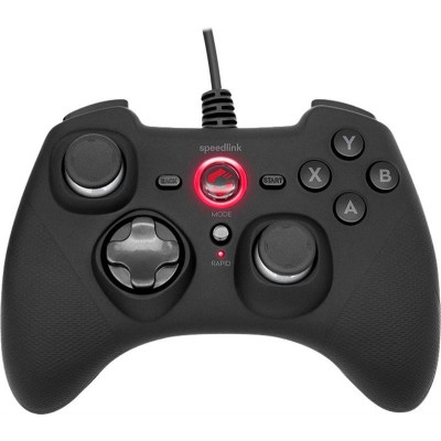 Геймпад дротовий SpeedLink Rait PC/PS3/Switch Black (SL-650010-BK)