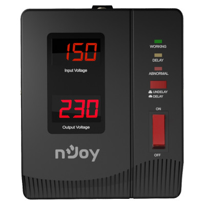 Стабілізатор Njoy Alvis 1000 (AVRL-10001AL-CS01B) AVR, 1 розетка Стабілізатор Njoy Alvis 1000 (AVRL-10001AL-CS01B) AVR, 1 розетка