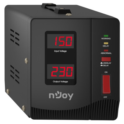 Стабілізатор Njoy Alvis 1000 (AVRL-10001AL-CS01B) AVR, 1 розетка Стабілізатор Njoy Alvis 1000 (AVRL-10001AL-CS01B) AVR, 1 розетка