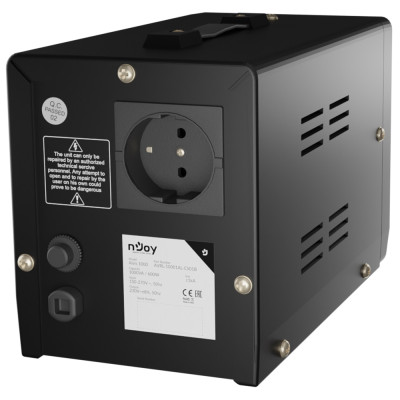 Стабілізатор Njoy Alvis 1000 (AVRL-10001AL-CS01B) AVR, 1 розетка Стабілізатор Njoy Alvis 1000 (AVRL-10001AL-CS01B) AVR, 1 розетка