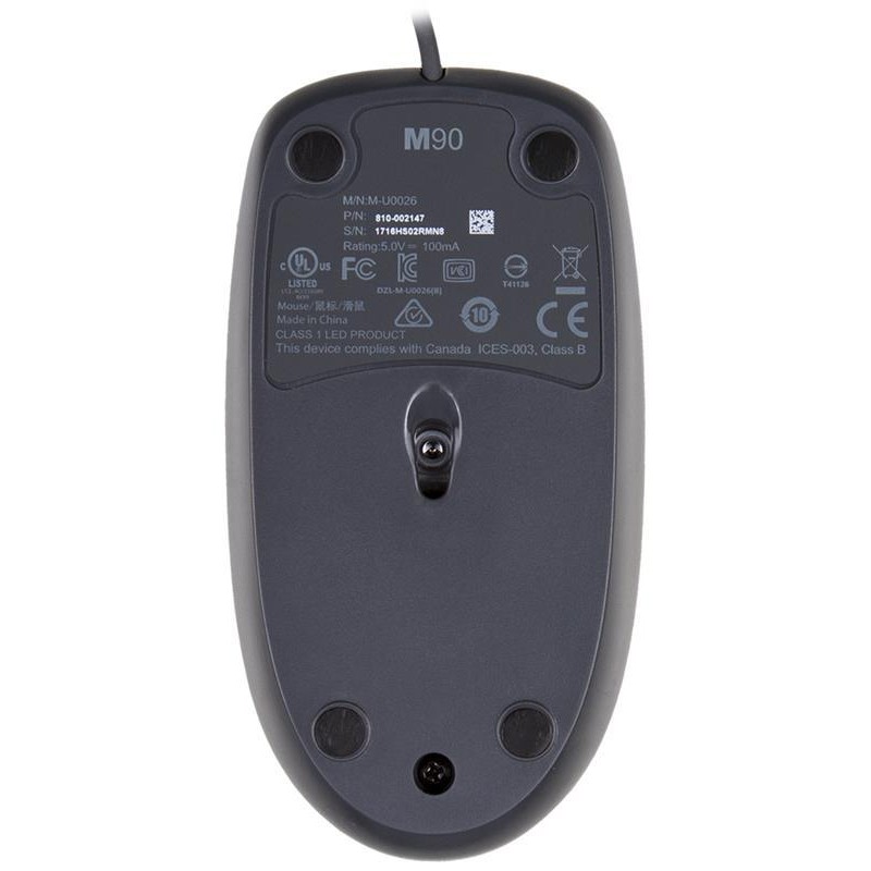 Мышь Logitech M90 (910-001794) черная USB