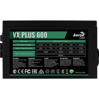 Блок живлення AeroCool VX Plus 600 600W