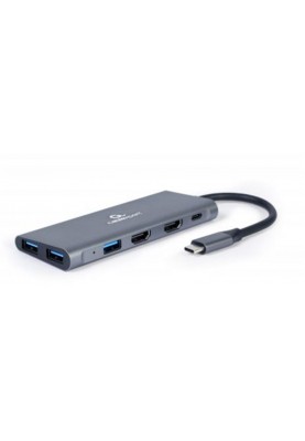 Док-станція Cablexpert USB-C 3-в-1 (A-CM-COMBO3-01)