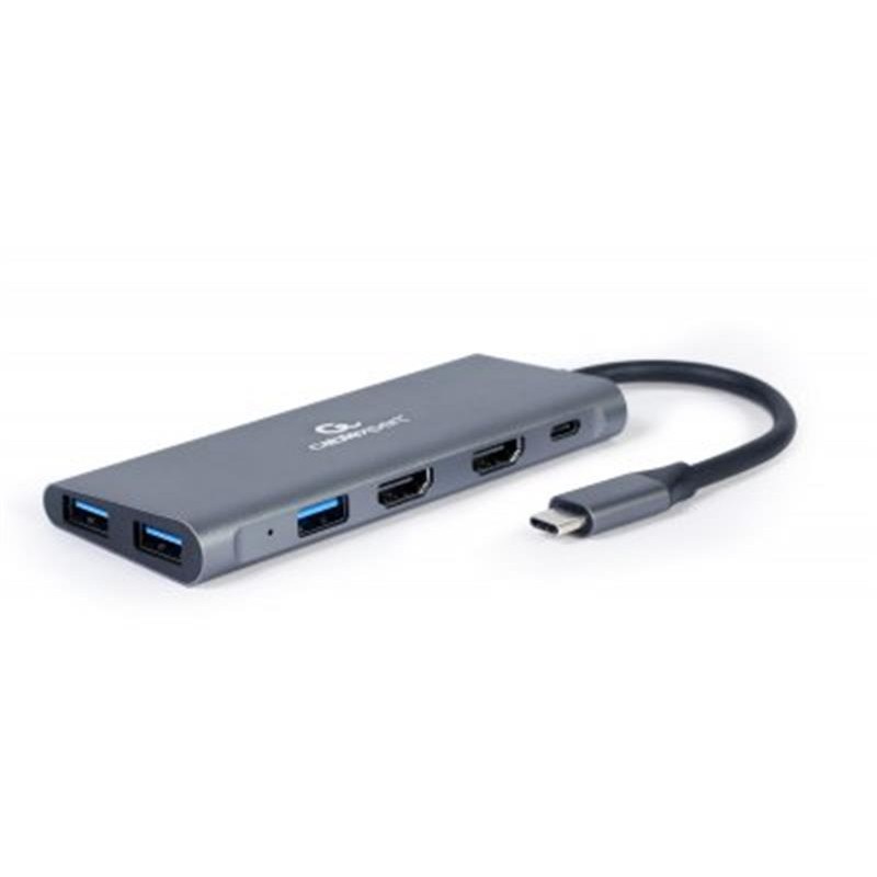 Док-станція Cablexpert USB-C 3-в-1 (A-CM-COMBO3-01)