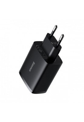 Мережевий зарядний пристрій Baseus Compact 17W (3 USB) Black (CCXJ020101)