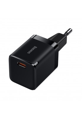 Мережевий зарядний пристрій Baseus GaN3 Fast Charger 30W (1 Type-C) Black (CCGN010101)