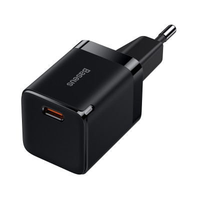 Мережевий зарядний пристрій Baseus GaN3 Fast Charger 30W (1 Type-C) Black (CCGN010101)