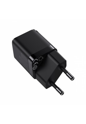 Мережевий зарядний пристрій Baseus GaN3 Fast Charger 30W (1 Type-C) Black (CCGN010101)