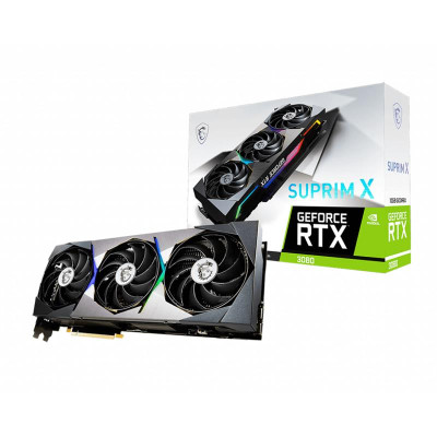 Відеокарта GF RTX 3080 10GB GDDR6X Suprim X MSI (GeForce RTX 3080 Suprim X 10G LHR)