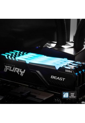 Модуль пам`яті DDR4 2x32GB/2666 Kingston Fury Beast RGB (KF426C16BBAK2/64)