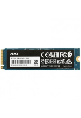 Накопичувач SSD  250GB MSI Spatium M390 M.2 2280 PCIe 3.0 x4 NVMe 3D NAND TLC (S78-4409PL0-P83)