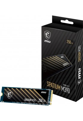 Накопичувач SSD  250GB MSI Spatium M390 M.2 2280 PCIe 3.0 x4 NVMe 3D NAND TLC (S78-4409PL0-P83)