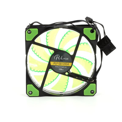 Вентилятор ProLogix 120*120*25 32 Green LED 3+4pin (PLF-SB120G4) BOX
