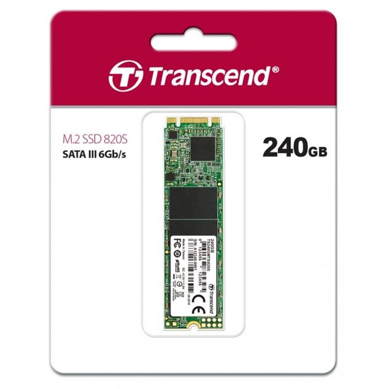 Накопичувач SSD  240GB Transcend 820S M.2 2280 SATAIII 3D TLC NAND (TS240GMTS820S)