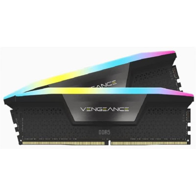 Модуль пам`ятi DDR5 2x16GB/5200 Corsair Vengeance RGB Black (CMH32GX5M2B5200C40)
