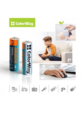 Батарейка ColorWay Alkaline Power AA/LR06 BL 4шт
