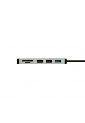 Концентратор USB 3.1 Type-C Grand-X PD Сharging HDMI/3хUSB/Type-C/OTG/CR (SG-512)