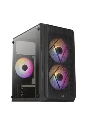 Корпус AeroCool CS-107-A-BK-v2 (ACCS-PC14032.11) Black + БЖ VX Plus 500 500W