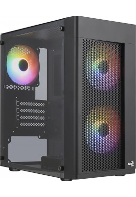 Корпус AeroCool Hexform-G-BK-v2 (ACCX-PV38002.11) Black + БЖ VX Plus 500 500W