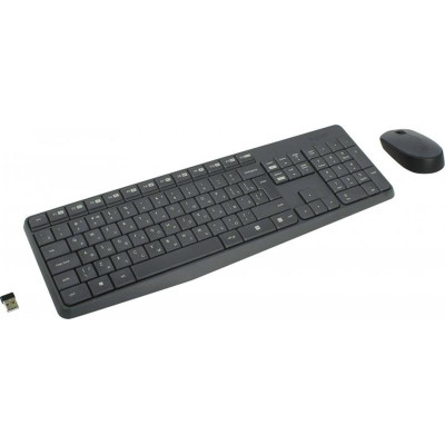 Комплект (клавіатура, миша) бездротовий Logitech MK235 ENG/UKR Grey (920-007931)