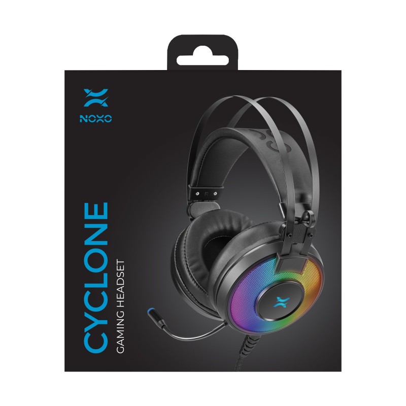 Гарнiтура Noxo Cyclone Gaming headset Black (4770070881873)