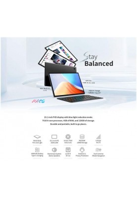 Планшетний ПК Teclast M40S 4/128GB 4G Dual Sim Space Gray (TLA007/KS10/TL-102782) з клавіатурою KS10