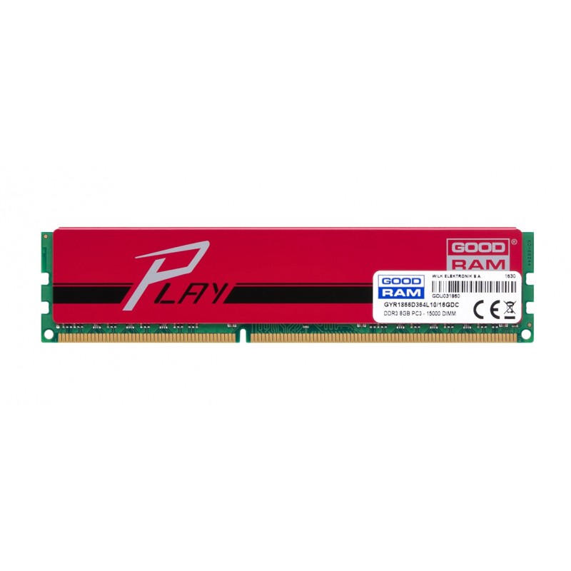 Модуль пам`яті DDR3 8GB/1866 GOODRAM Play Red (GYR1866D364L10/8G)