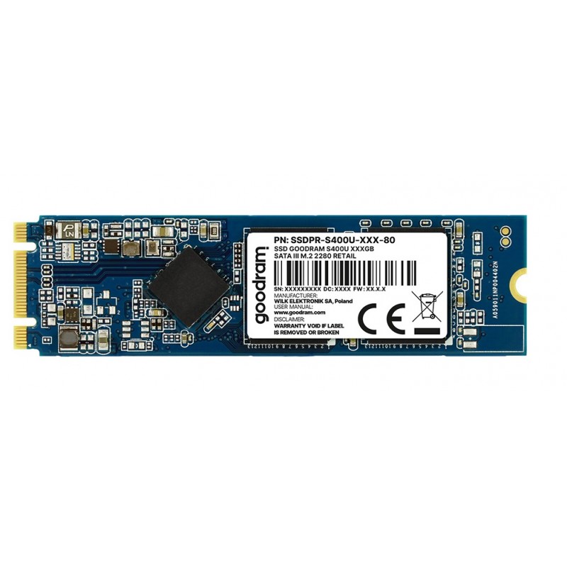 Накопичувач SSD  120GB GOODRAM S400u M.2 2280 SATAIII TLC (SSDPR-S400U-120-80)