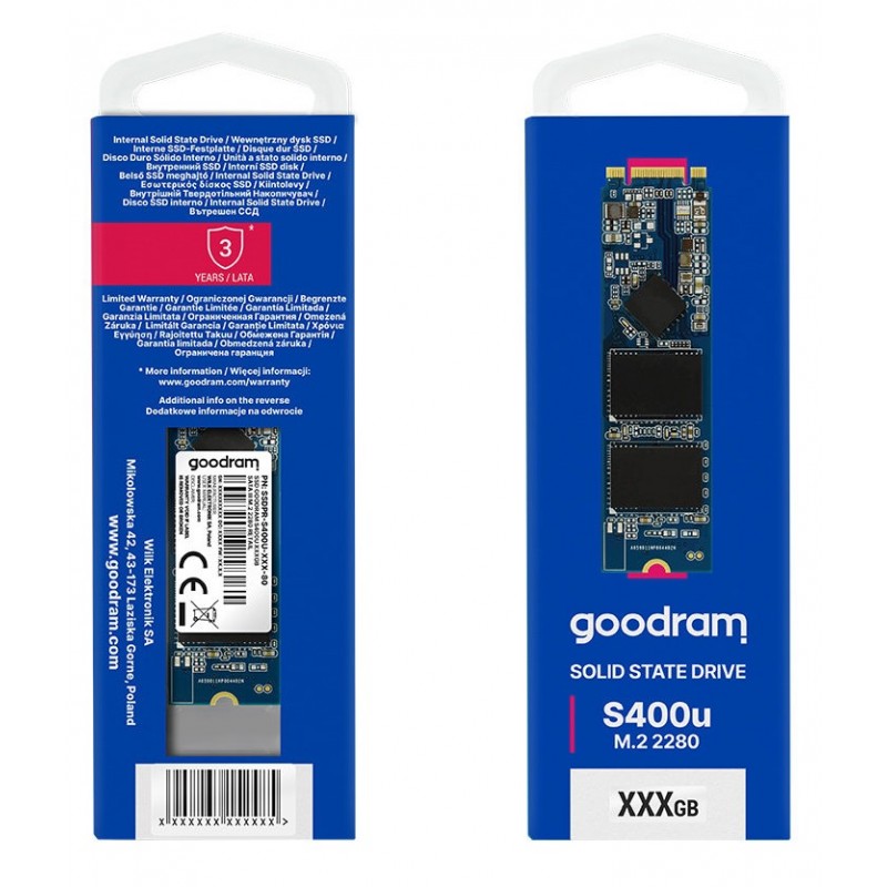 Накопичувач SSD  120GB GOODRAM S400u M.2 2280 SATAIII TLC (SSDPR-S400U-120-80)