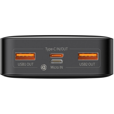 Універсальна мобільна батарея Baseus Bipow Digital Display 20W 20000 mAh Black (PPDML-M01) (1283126558764)