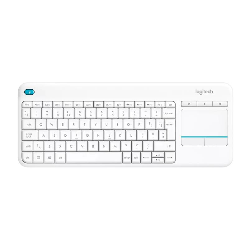 Клавіатура бездротова Logitech K400 Plus White (920-007146)