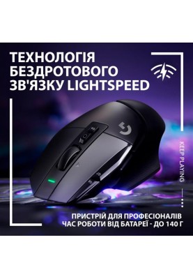 Миша бездротова Logitech G502 X Lightspeed Black (910-006180)