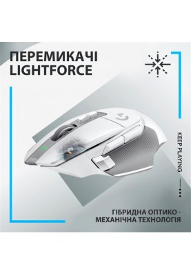 Миша бездротова Logitech G502 X Lightspeed White (910-006189)