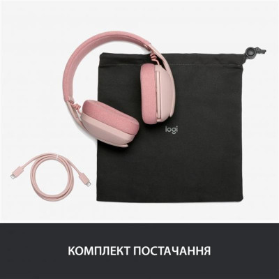Bluetooth-гарнітура Logitech Zone Vibe 100 Wireless Rose (981-001224) Bluetooth-гарнітура Logitech Zone Vibe 100 Wireless Rose (981-001224)