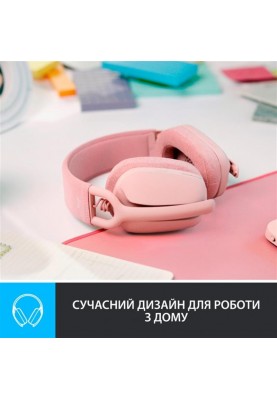 Bluetooth-гарнітура Logitech Zone Vibe 100 Wireless Rose (981-001224)