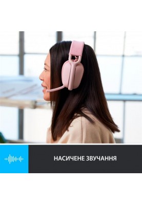 Bluetooth-гарнітура Logitech Zone Vibe 100 Wireless Rose (981-001224)