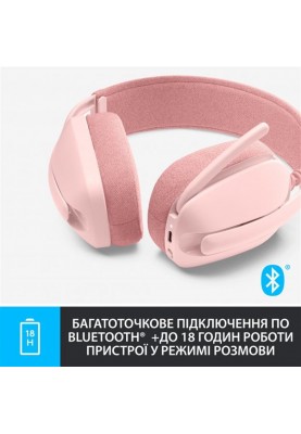 Bluetooth-гарнітура Logitech Zone Vibe 100 Wireless Rose (981-001224)