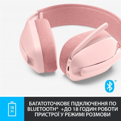 Bluetooth-гарнітура Logitech Zone Vibe 100 Wireless Rose (981-001224) Bluetooth-гарнітура Logitech Zone Vibe 100 Wireless Rose (981-001224)