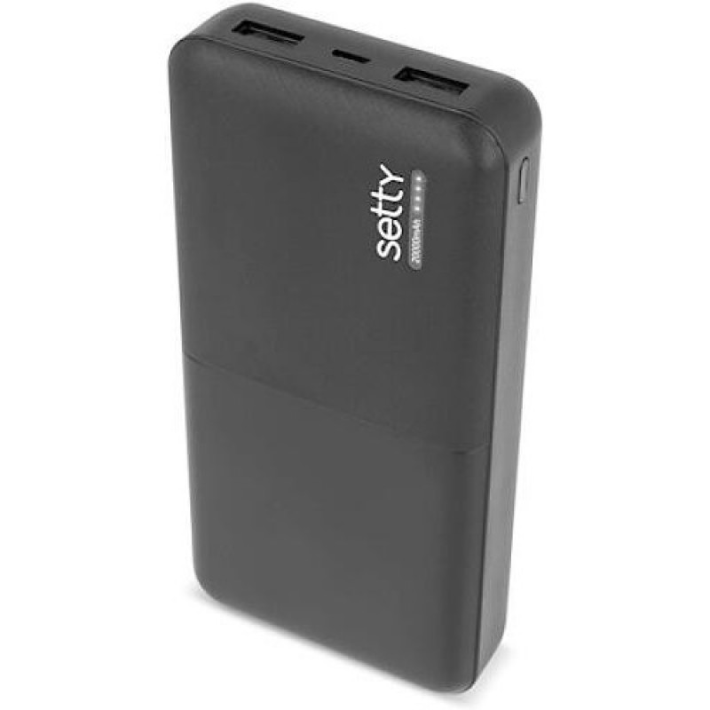 Універсальна мобільна батарея Setty 20000 mAh Black (GSM043161)