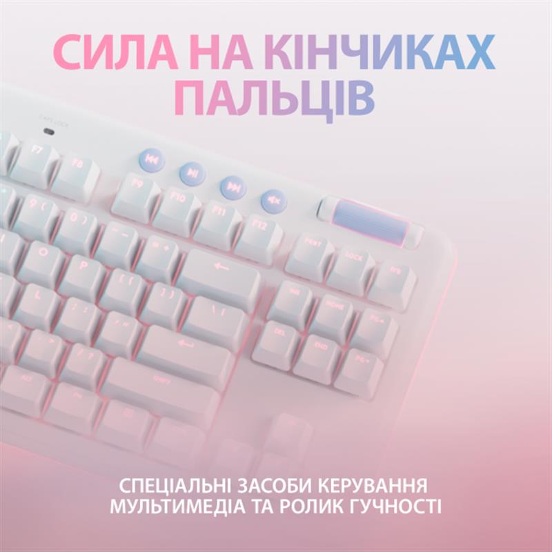 Клавiатура Logitech G713 Tactile White (920-010422)