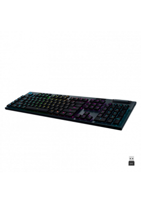 Клавiатура бездротова Logitech G915 Lightspeed Wireless RGB Mechanical Clicky Black (920-009111)