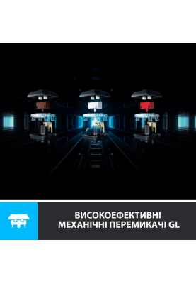 Клавiатура бездротова Logitech G915 Lightspeed Wireless RGB Mechanical Clicky Black (920-009111)