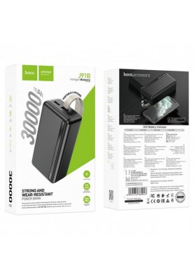 Універсальна мобільна батарея Hoco J91B 30000mAh Black (J91B-30)