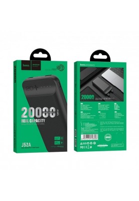 Універсальна мобільна батарея Hoco J52A 20000mAh Black (J52A-20BK)