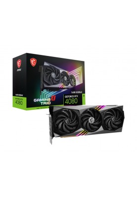 Відеокарта GF RTX 4080 16GB GDDR6X Gaming X Trio MSI (GeForce RTX 4080 16GB GAMING X TRIO)