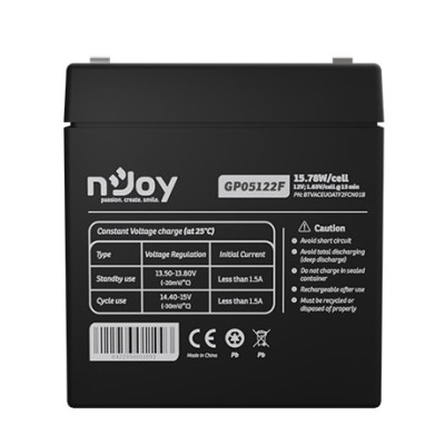 Акумуляторна батарея Njoy GP05122F 12V 5AH (BTVACEUOBTO2FCW01B) AGM
