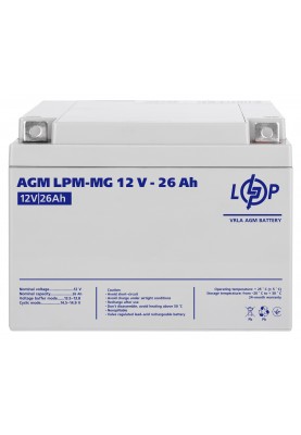 Акумуляторна батарея LogicPower  LPM 12V 26AH (LPM-MG 12 - 26 AH) AGM мультигель
