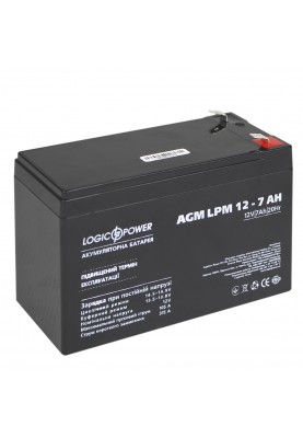 Акумуляторна батарея LogicPower LPM 12V 7AH (LPM 12 - 7.0 AH) AGM