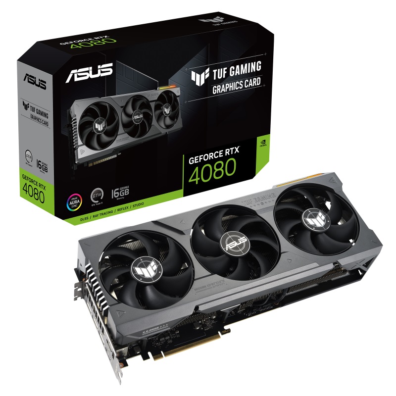 Відеокарта GF RTX 4080 16GB GDDR6X TUF Gaming Asus (TUF-RTX4080-16G-GAMING)