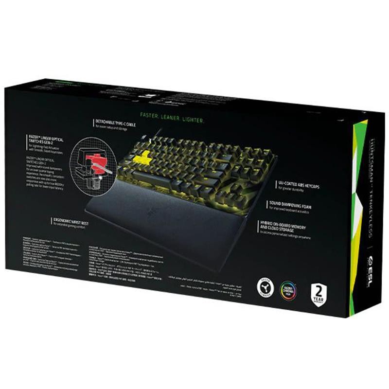 Клавіатура Razer Huntsman V2 Tenkeyless Red Switch Black (RZ03-03941700-R3M1)